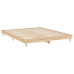vidaXL Cadre de lit sans matelas chêne sonoma 120x200 cm
