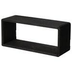 H&S Collection Ensemble d'étagères en bois 3 Pièces noir
