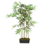 vidaXL Bambou artificiel 730 feuilles 120 cm vert