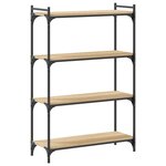 vidaXL Bibliothèque à 4 niveaux chêne sonoma 80x30x120 cm