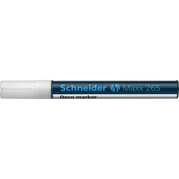 Marqueur à craie Maxx 265 Pte Ogive 2-3 mm blanc SCHNEIDER