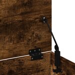 vidaXL Boîte de rangement chêne fumé 102x35x35 cm bois d'ingénierie