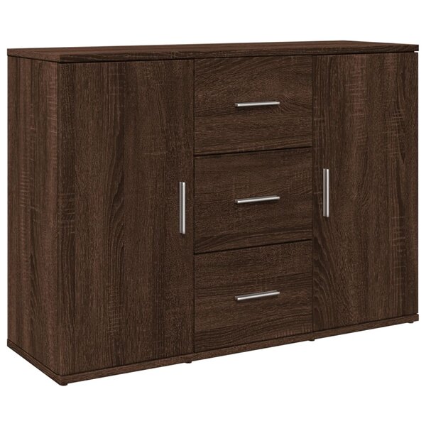 vidaXL Buffet chêne marron 90 5x29 5x65 cm bois d'ingénierie