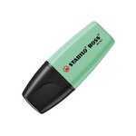 Stabilo Boss Mini Pastel Pack de 3 Marqueurs Fluorescents - Gamme de traits entre 2 et 5 mm - Encre à base d'eau - Anti-séchage - Couleurs Vert  Rose et Violet