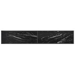vidaXL Meuble TV Marbre noir 220x40x40 5 cm Verre trempé