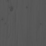 vidaXL Lit de jour gris bois de pin massif 80x200 cm