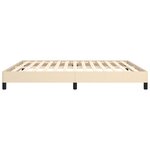 vidaXL Cadre de lit sans matelas crème 180x200 cm tissu