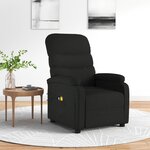 vidaXL Fauteuil électrique de massage Noir Tissu