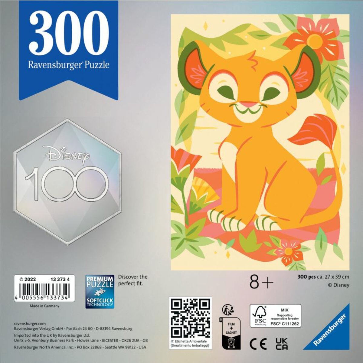 Puzzles 300p - Disney 100 - Dumbo - Un jeu Ravensburger - Boutique