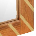 vidaXL Ensemble d'armoires de bain 2 Pièces marron noir bois de manguier