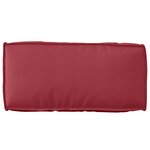 vidaXL Coussin de Palette pour Dossier Bourgogne 80x40x12 cm Tissu Oxford