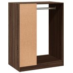 vidaXL Garde-robe chêne marron 77x48x102 cm bois d'ingénierie