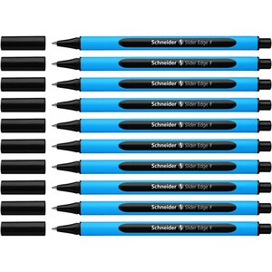 Stylo à bille Slider Edge Pointe Fine noir x 10 SCHNEIDER