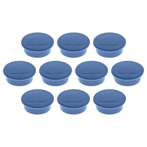 Lot de 10 Aimants Discofix rond 'color' D 40 mm x H 13 mm Bleu foncé MAGNÉTOPLAN