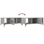 vidaXL Table basse sonoma gris 102x50x40 cm bois d'ingénierie
