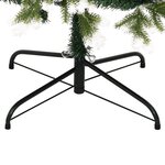 vidaXL Sapin de Noël artificiel à charnières avec neige floquée 180 cm