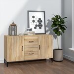 vidaXL Buffet chêne sonoma 100x36x60 cm bois d'ingénierie