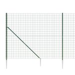 vidaXL Clôture en treillis métallique et piquet d'ancrage vert 1 6x10m