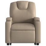 vidaXL Fauteuil inclinable de massage Cappuccino Similicuir