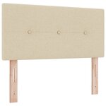 Tête de lit capitonnée crème 100 cm en tissu