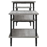 vidaXL Meuble TV sonoma gris 197x35x52 cm Bois d'ingénierie