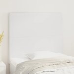 vidaXL Têtes de lit 2 Pièces Blanc 100x5x78/88 cm Similicuir