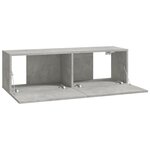 vidaXL Ensemble de meubles TV 6 Pièces Gris béton Bois d'ingénierie