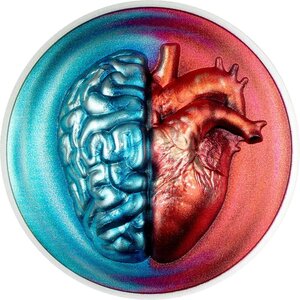 Monnaie HEAD VS HEART 2 Oz Argent 10$ Cook Islands 2026