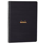 Notebook RHODIACTIVE 90g RI A4+ 160p 5x5C mcrprf. + 9tr, règle PP + 6 m-p repositionna... RHODIA