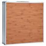 vidaXL Table pliable de camping Aluminium 240x60 cm