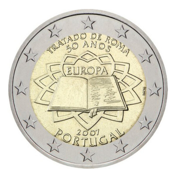 2 euros commémorative Portugal 2007 - Traité de Rome.