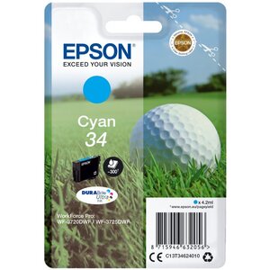Epson c13t34624010 cartouche d'encre 34 golf cyan