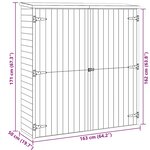 vidaXL Abri à outils de jardin 163x50x171 cm Bois de pin solide