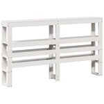 vidaXL Cadre de lit sans matelas blanc 140x200 cm bois de pin massif