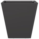 vidaXL Jardinière noir 30x30x30 cm acier