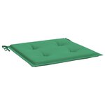 vidaXL Coussins de chaise jardin lot de 6 vert 40x40x3 cm tissu oxford