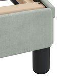 vidaXL Cadre de lit avec tête de lit Gris clair 140x190 cm Velours