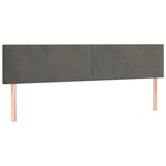 vidaXL Cadre de lit avec tête de lit gris foncé 120x190 cm velours