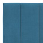 vidaXL Lit avec matelas bleu 160x200 cm velours