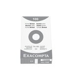 Étui De 100 Fiches - Bristol Quadrillé 5x5 Non Perforé 74x105mm - Blanc - X 10 - Exacompta