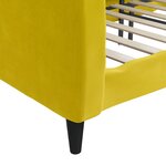 vidaXL Lit de repos jaune 100x200 cm velours
