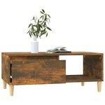 vidaXL Table basse Chêne fumé 90x50x36 5 cm Bois d'ingénierie