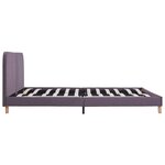 vidaXL Cadre de lit Taupe Tissu 180x200 cm
