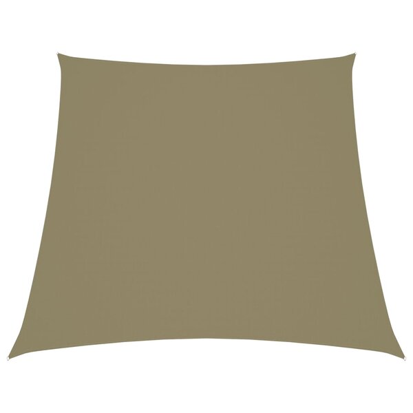 vidaXL Voile de parasol Tissu Oxford trapèze 2/4x3 m Beige
