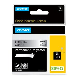 ruban en polyestère largeur: 9 mm métalique DYMO