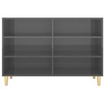 vidaXL Buffet Gris brillant 103 5x35x70 cm Aggloméré