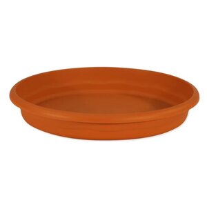 PLASTIKEN Plateau rond Ø 34 cm pour pot rond - Terracotta