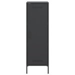 vidaXL Buffet haut noir 36x39x113 cm acier