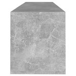 vidaXL Meuble TV gris béton 120x30x40 5 cm bois d'ingénierie