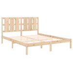 vidaXL Cadre de lit Bois de pin massif 160x200 cm